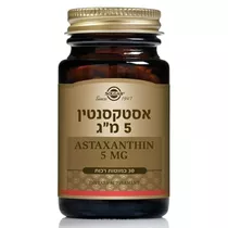 אסטקסנטין 30 כמוסות סולגאר Astaxanthin 5 mg Vitamins4u