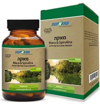 מאקה בתוספת אצת העל ספירולינה 60 כמוסות | Maca&Spirulina סופהרב Vitamins4u