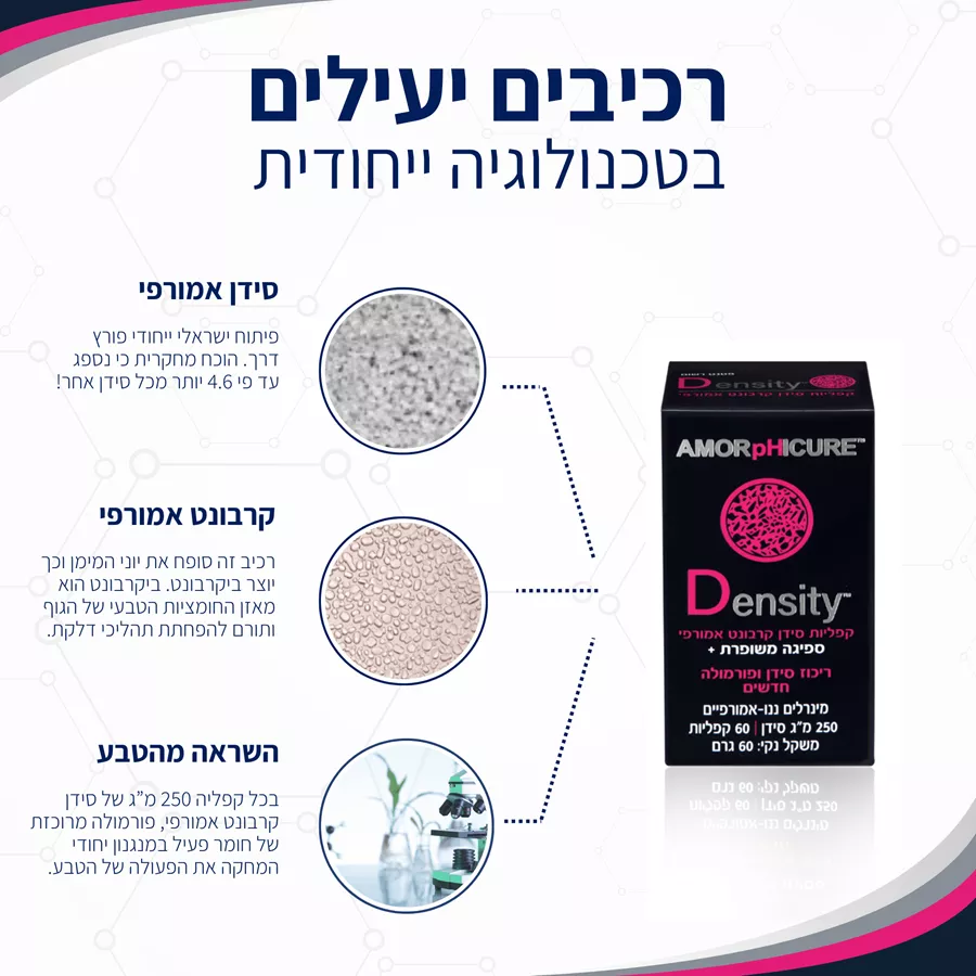 סידן אמורפי דנסיטי 4 יחידות