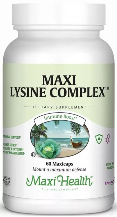 ל ליזין קומפלקס 60 כמוסות מקסי הלט | Lysine Complex 60 Caps