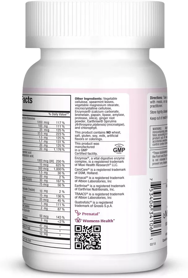 מקסי הלט מתיל פרנטל אחד ליום 90 כמוסות | Maxi Health Methyl One Prenatal 90 Caps