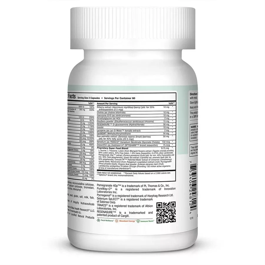 מקסי הלט לונגווטי מולטי ויטמין לגברים 50+ Longevity For Men 120 Caps MAXI HEALTH