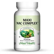 מקסי הלט Nac  נ-אצטיל ציסטאין 60 כמוסות | maxi health Nac Complex 60 Caps Vitamins4u