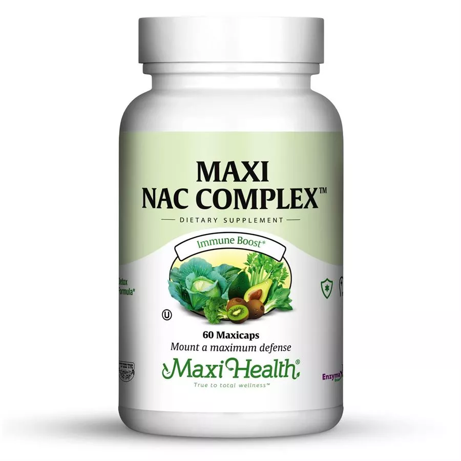מקסי הלט Nac  נ-אצטיל ציסטאין 60 כמוסות | maxi health Nac Complex 60 Caps