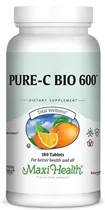 פיור c ביו 600 180 טבליות מקסי הלט | Pure C Bio 600 180 Tabs Vitamins4u