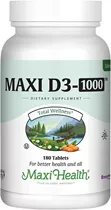 ויטמין D3 1000 יחב״ל 180 טבליות מקסי הלט |  Vitamin D3 1000 Iu 180 Tabs Vitamins4u
