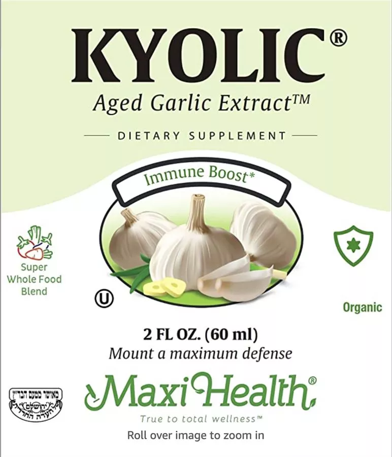קיוליק זוג מקסי הלט Kyolic Aged Garlic Extract Liquid 4 Fl Oz