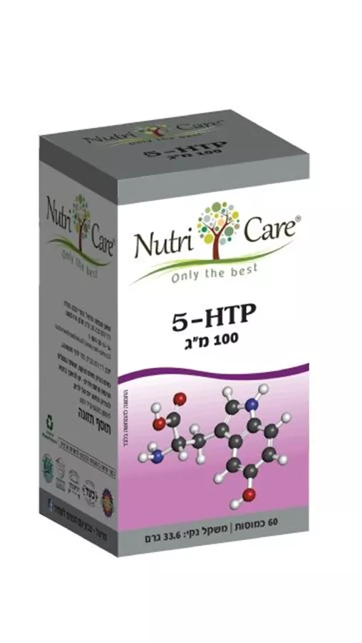 5HTP  חומצת אמינו 100 מ״ג 60 כמוסות נוטריקר